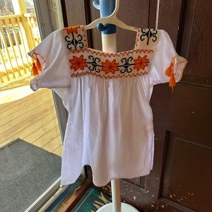 Cinco de Mayo top size girls large non - stretch